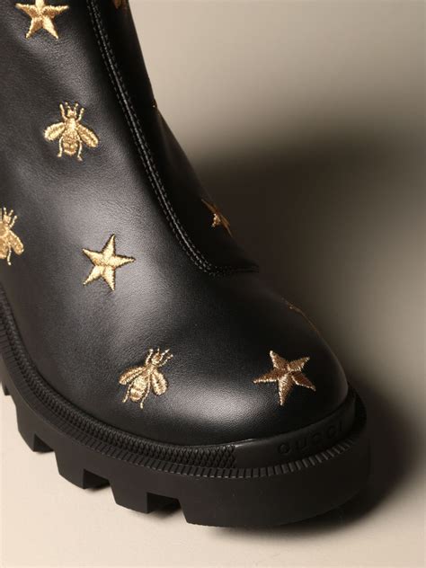 gucci bumble bee|Gucci star and bee boots.